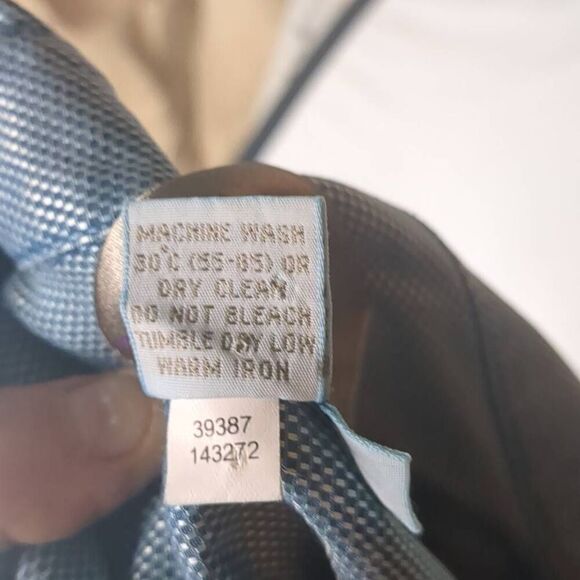 VTG Territory Ahead Silk Satin Mens Button Front Long Sleeve Shirt Aqua Blue Sil - Picture 10 of 10